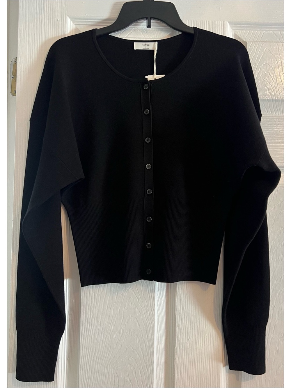 Aritzia Wilfred Black Golightly Cardigan Sweater